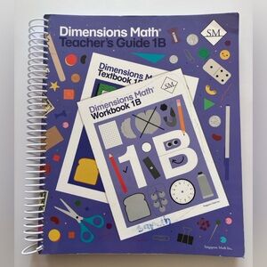 Dimensions Math Teacher’s Guide 1B Singapore Math Spiral Bound Grade 1